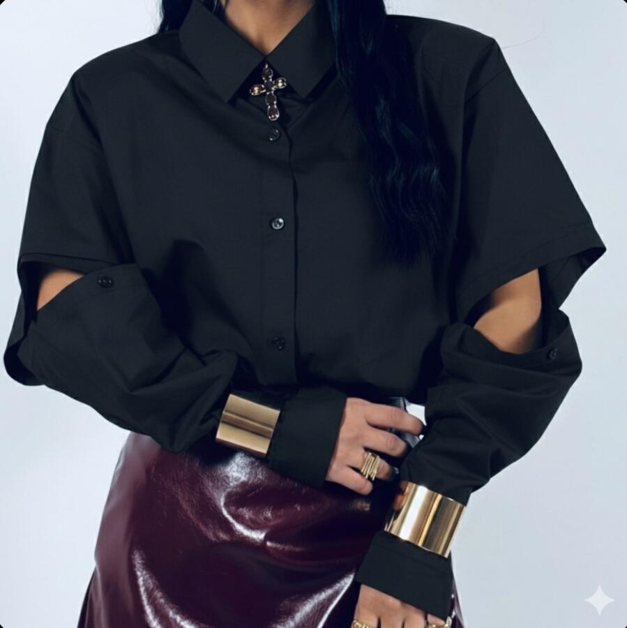 Camicia corta maniche spezzate vari colori 