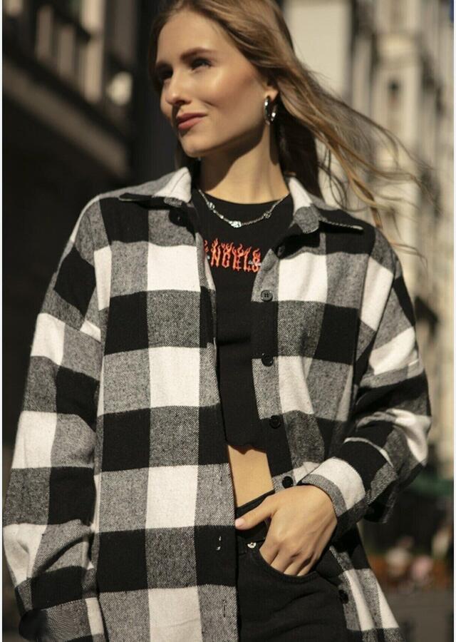 Giacca caamicia flanella vari coloti taglia unica