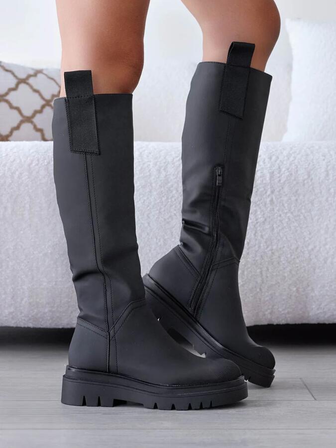 Anfibi alti waterproof con gomma 