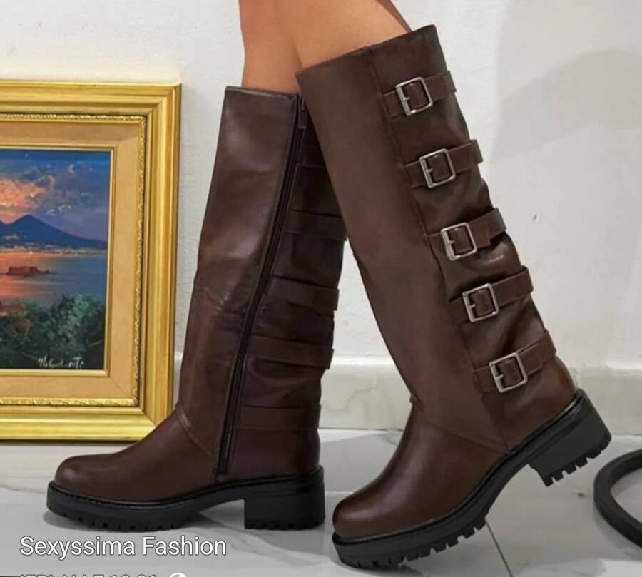 anfibi ecopelle alti 5 cinturini 36/41