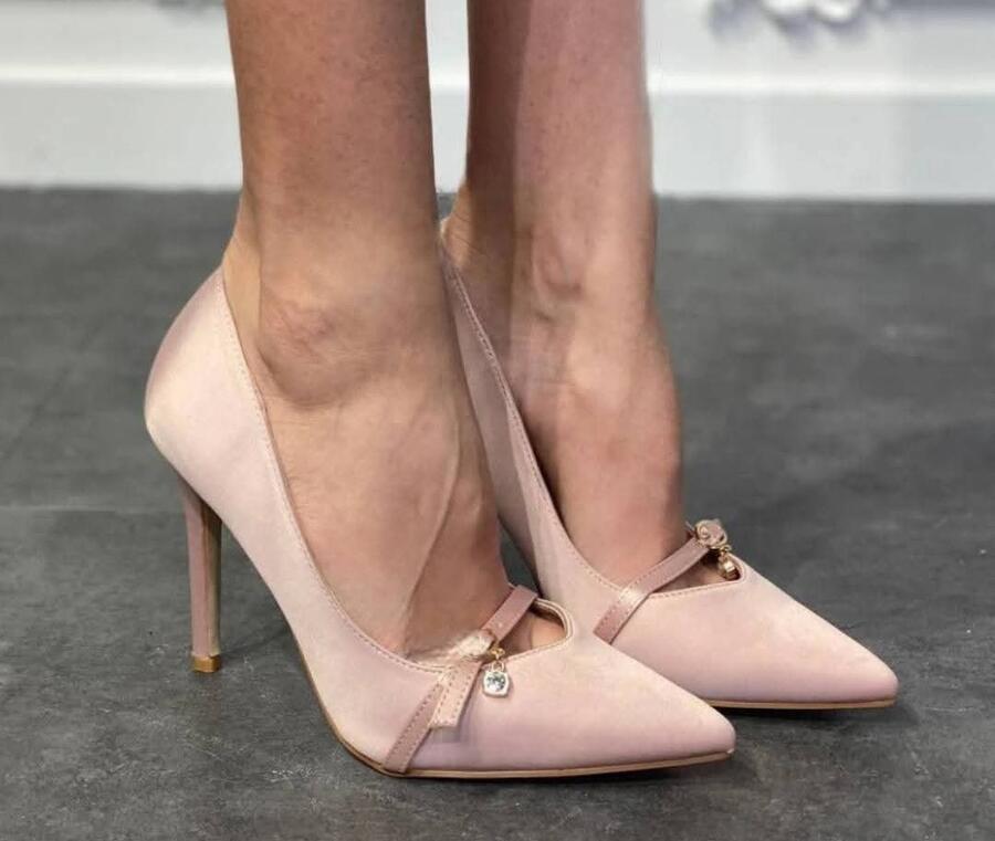 decoltè nude cinturino e ciondolo brillantino 36/41