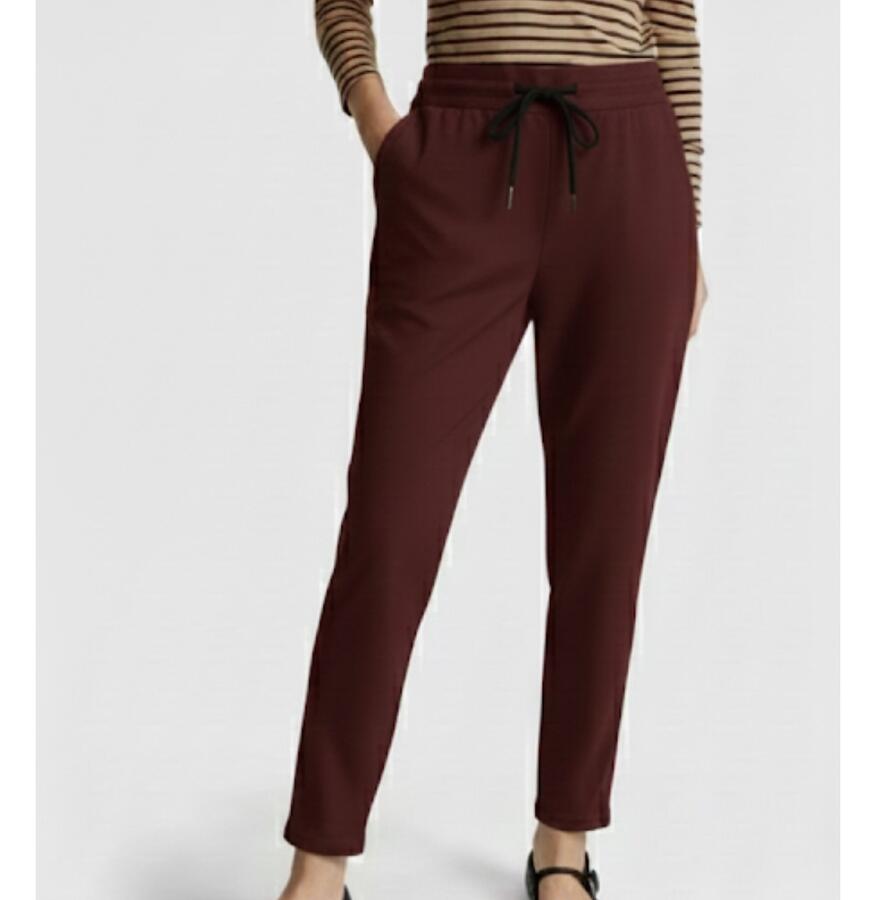 Pantalone con laccetto e piega in punto milano taglie S/M/L/XL/XXL