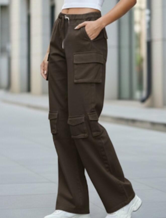 Cargo verde e marrone multitasche taglie dalla XS alla XXL