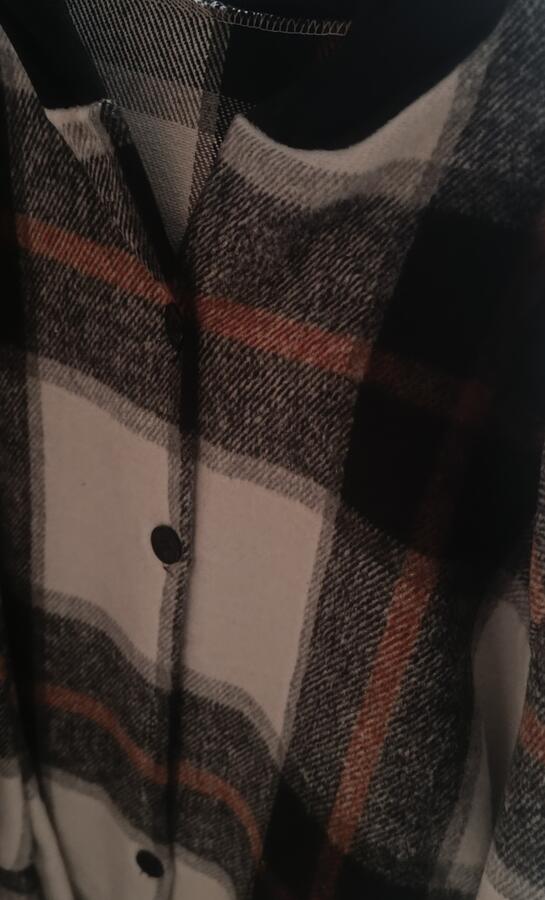 Giacca/camicia in flanella con cappuccio  varie fantasie taglia unica