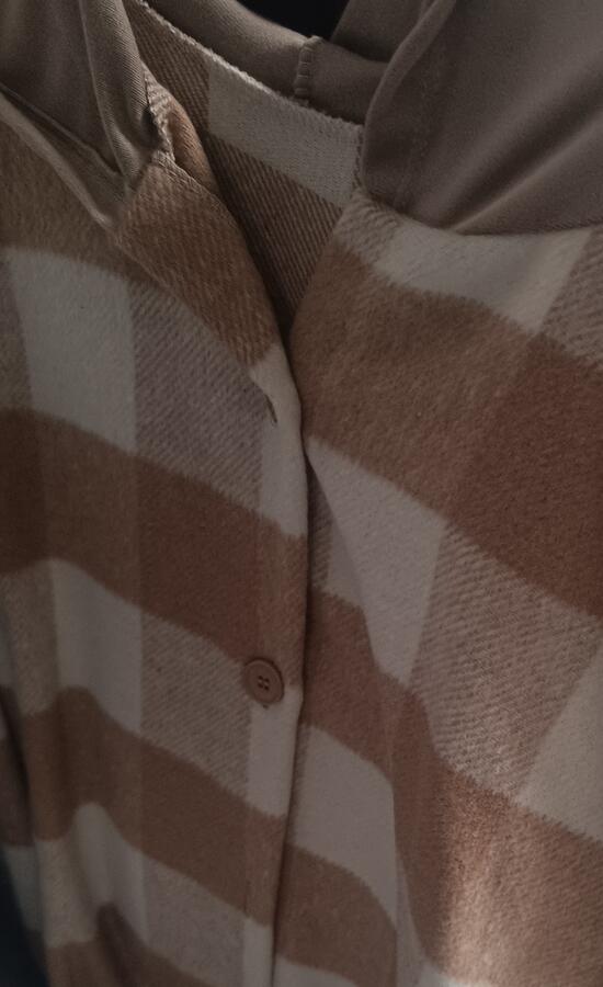 Giacca/camicia in flanella con cappuccio  varie fantasie taglia unica