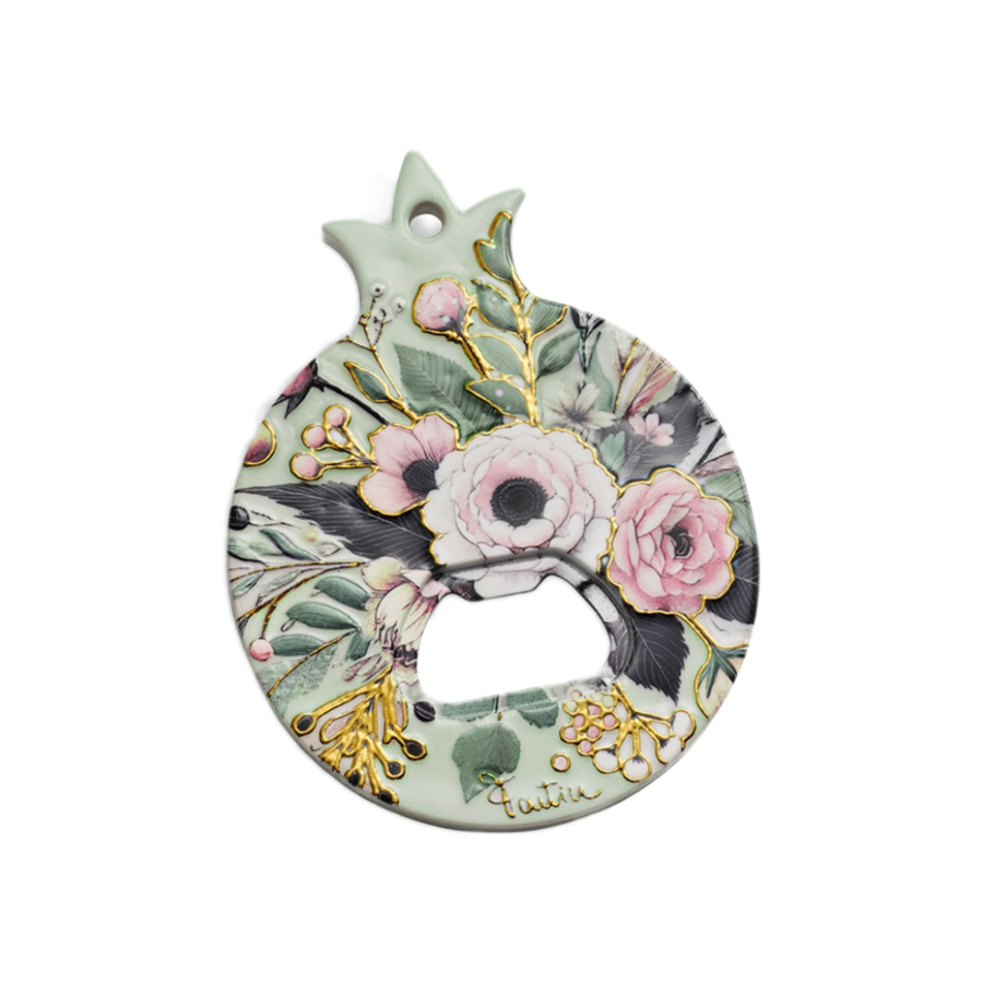 Fantin Argenti - Apribottiglia calamita melograno decori floreali