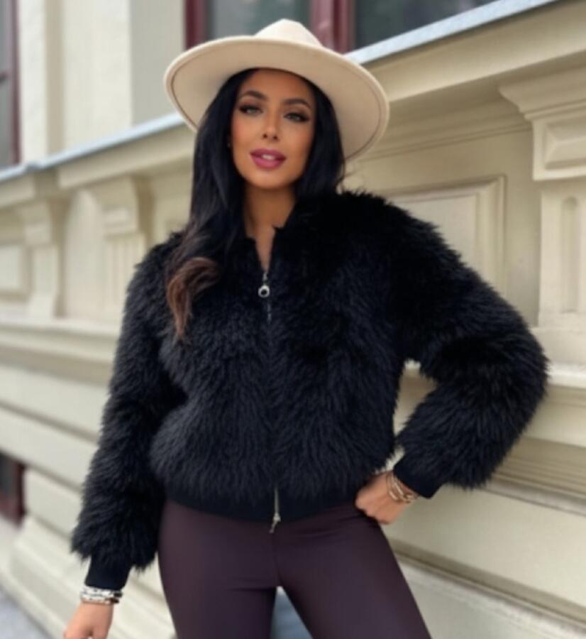 Giubbino pelliccia sintetica vari colori