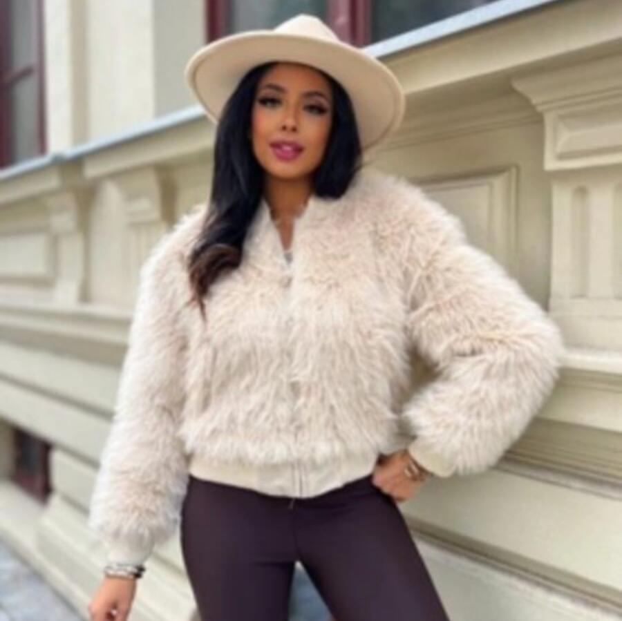 Giubbino pelliccia sintetica vari colori