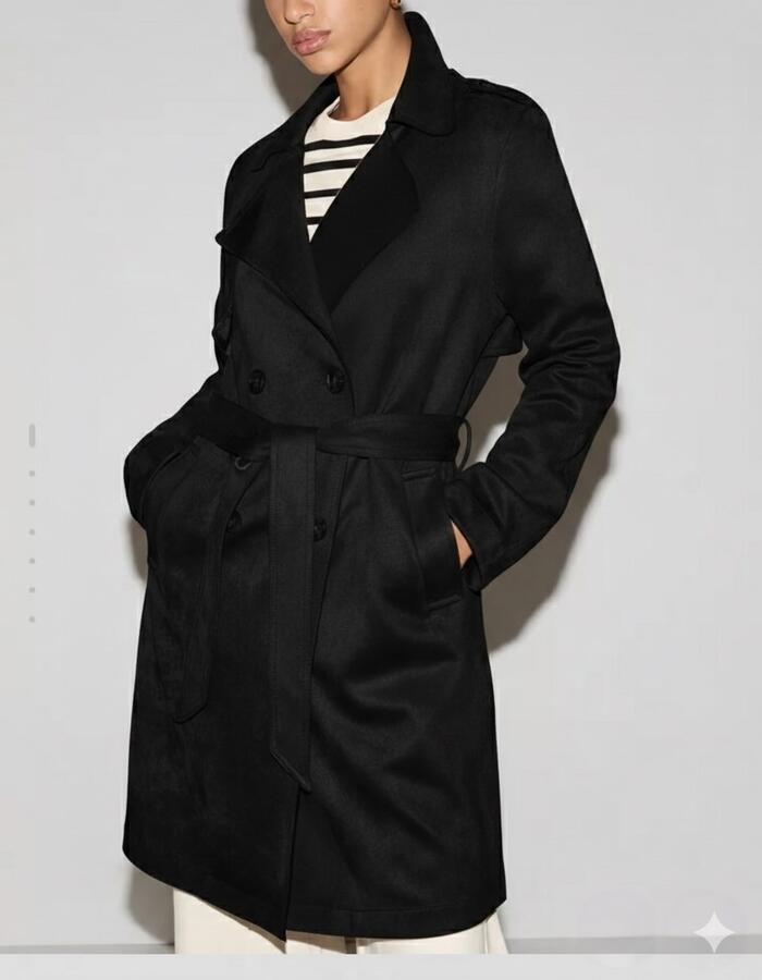 trench camoscio sfoderato con cintura vari colori 