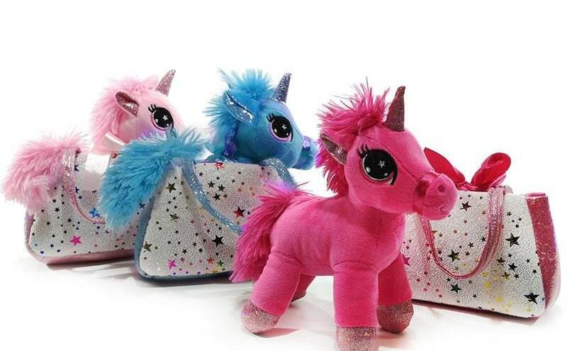 MORBIDOSI PELUCHE IN BORSETTA 20 cm