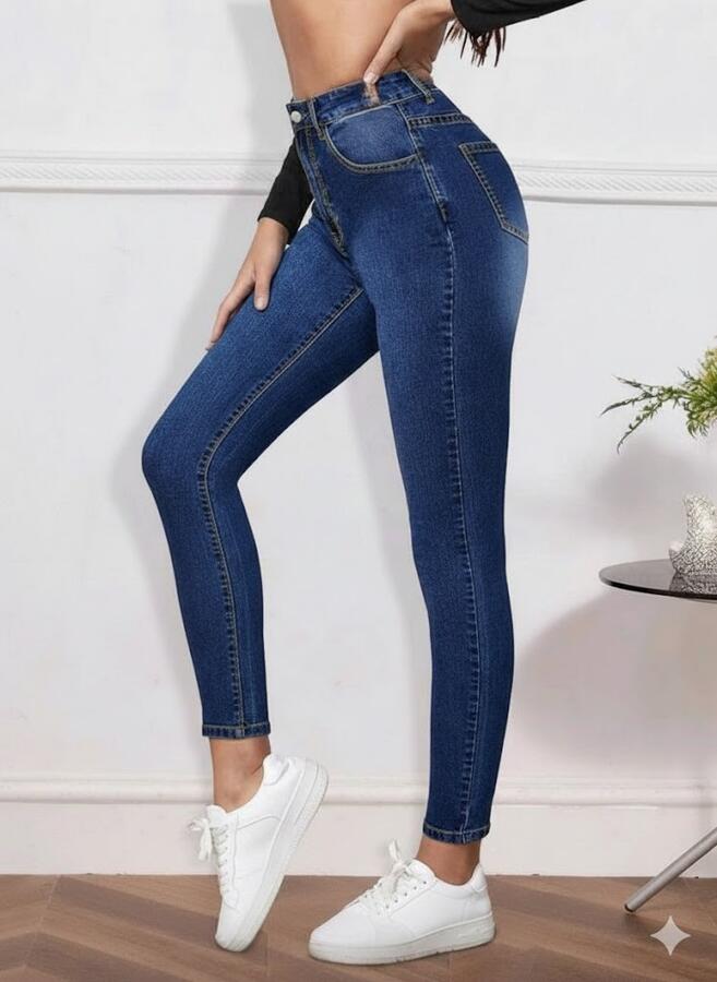 Jeans skinny elasticizza taglie dalla XS alla XL