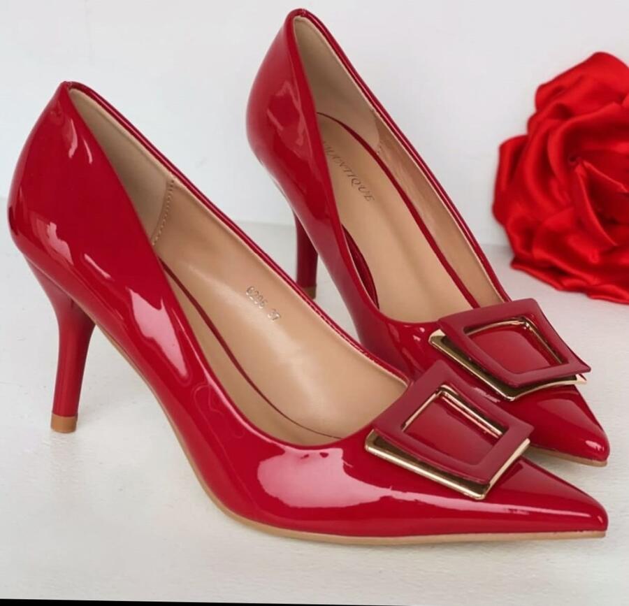 Dècollettè con fibbia rossi numeri disponibili dal 36 al 41