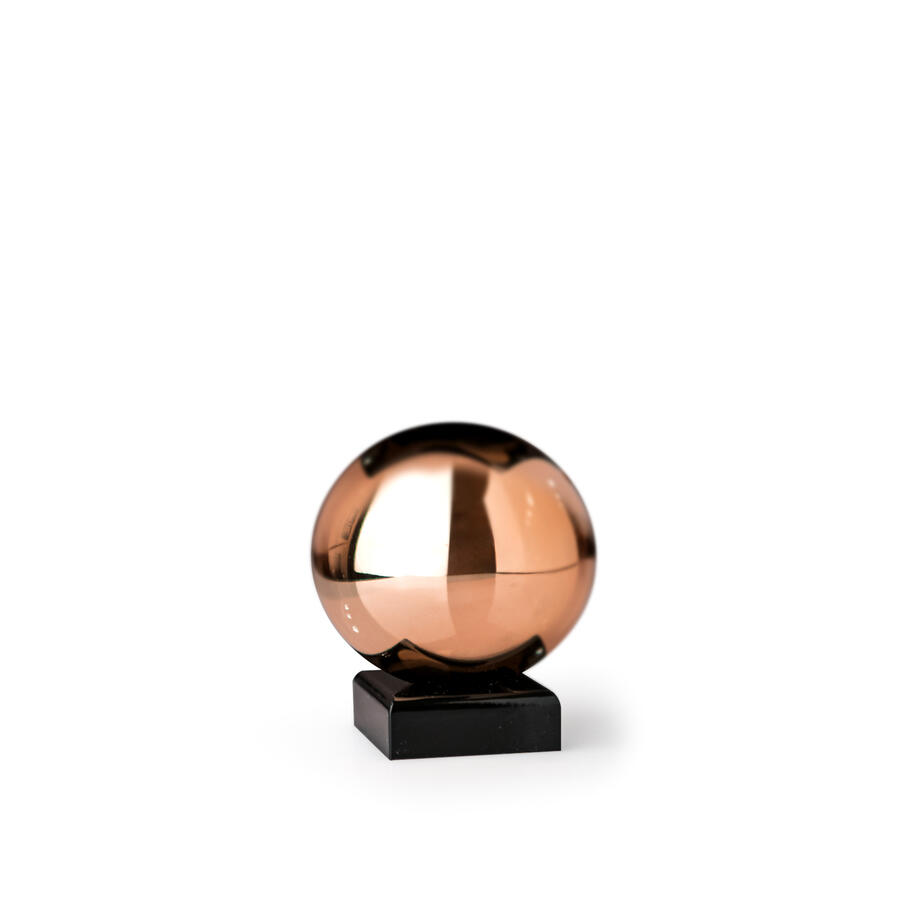 Sequenze - Scultura Sfera Oro Rosa