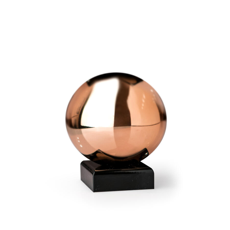 Sequenze - Scultura Sfera Oro Rosa