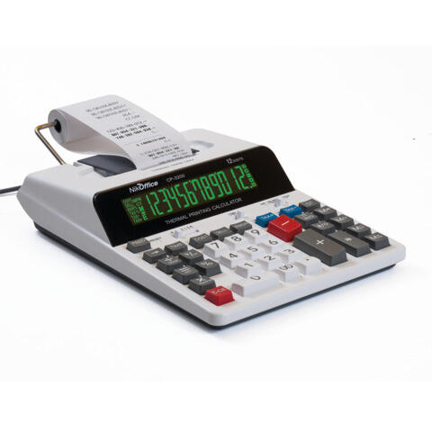 CALCOLATRICE SCRIVENTE TERMICA DA SCRIVANIA Nikoffice CP-3200 – display 12 cifre