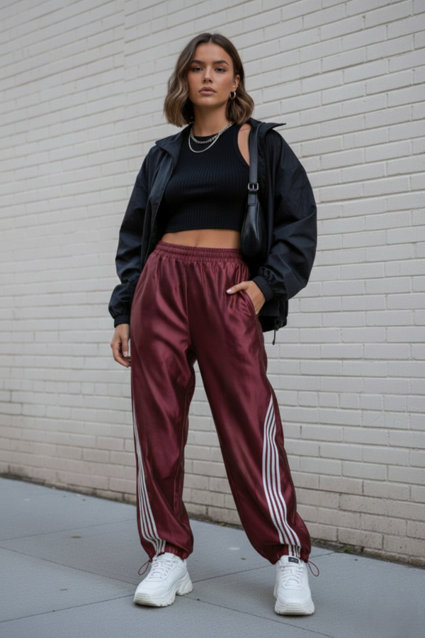 pantatuta in poliestere tecnico effetto lucido vari colori taglie S/M - L/XL