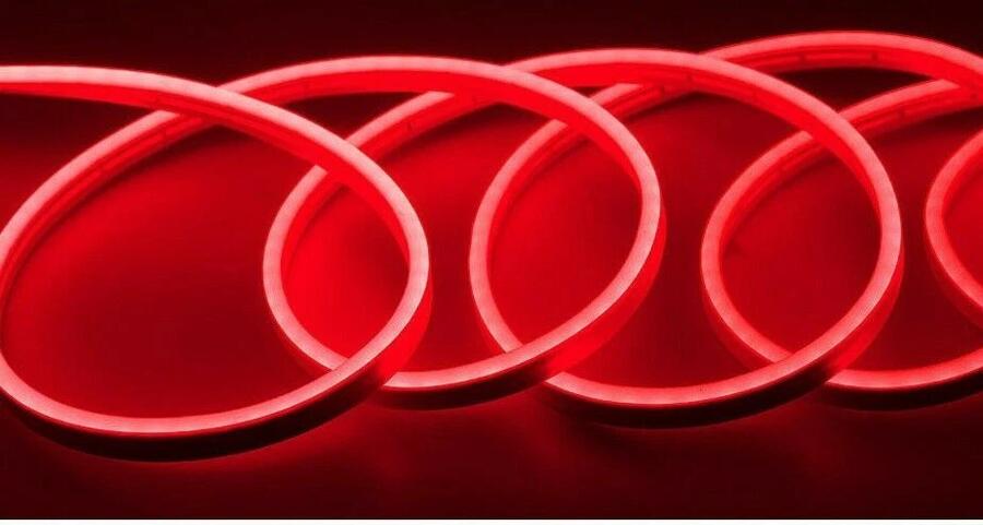 STRISCIA LED NEON FLEX IMPERMEABILE ESTERNO 5 METRI MODELLABILE 12V IP65 CON ALIMENTATORE