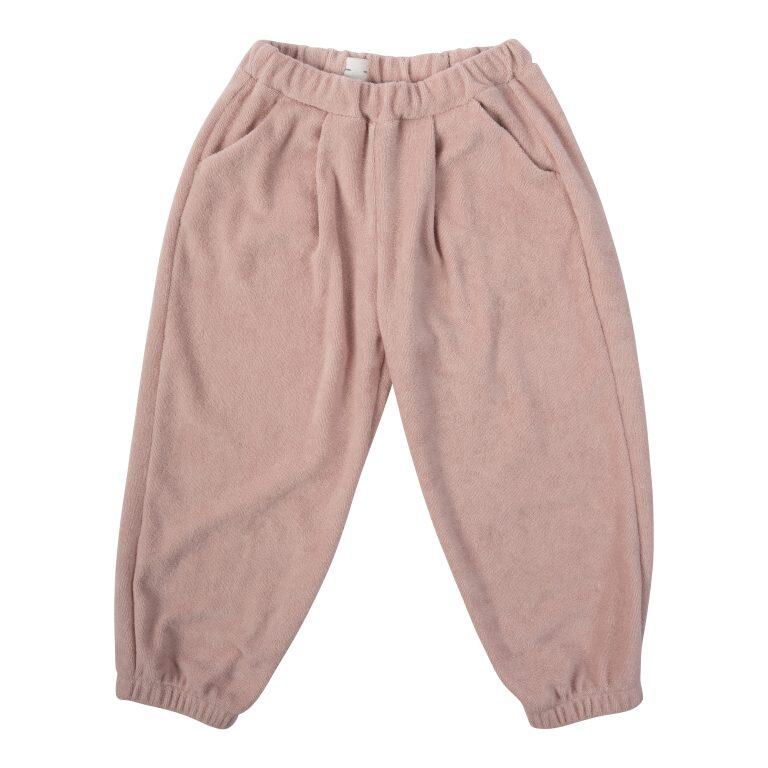 Pantaloni in Spugna di Cotone Biologico GOTS – Pink Sand / Cinder