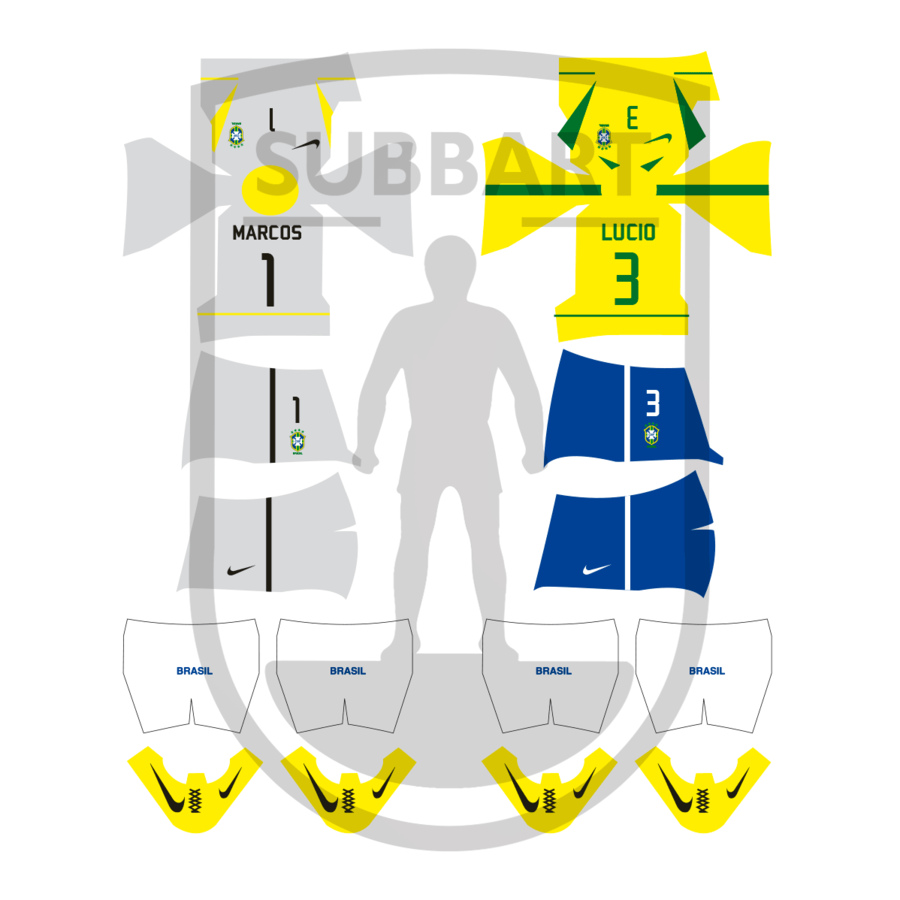 DECALS BRASILE 2002 WORLD CUP