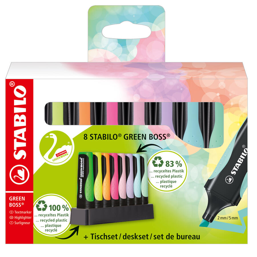 Deskset evidenziatori Boss Original colori assortiti Stabilo