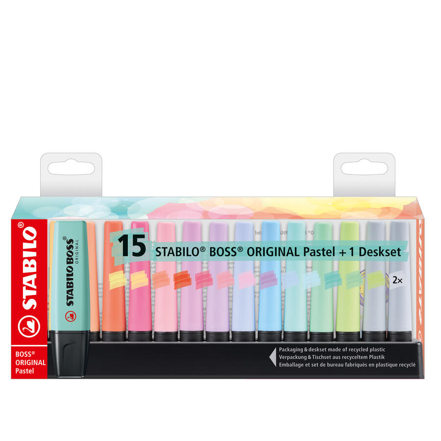 Deskset evidenziatori Boss Original colori assortiti Stabilo