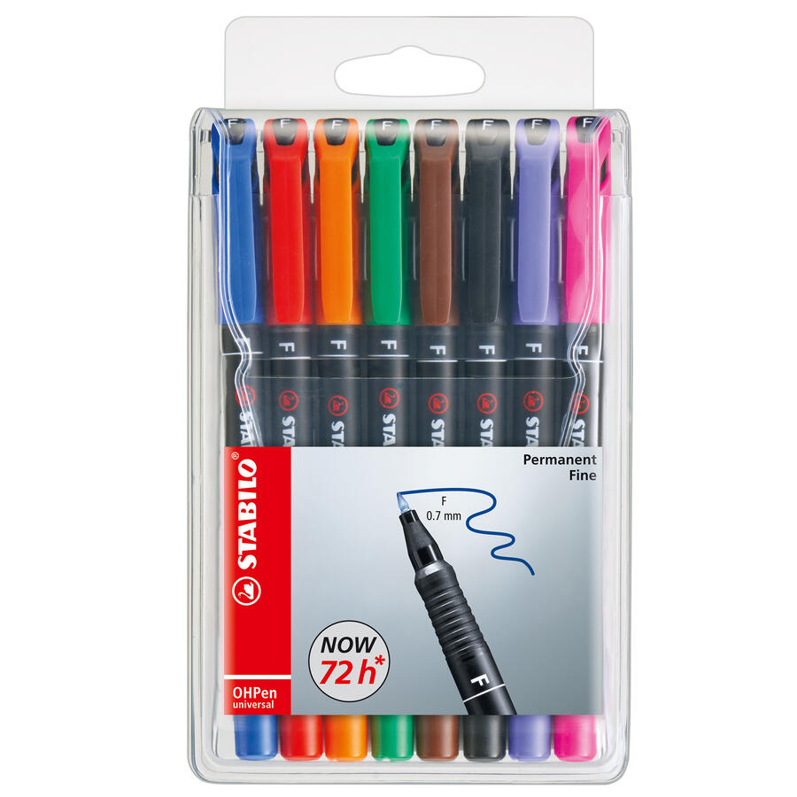 Busta pennarelli OHPen 842 - punta F - conf. assortita