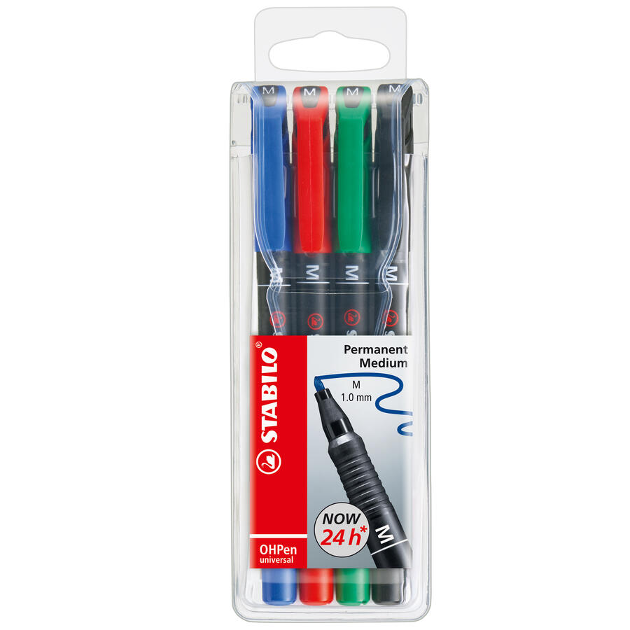 Busta pennarelli OHPen 843 - punta M - conf. assortita