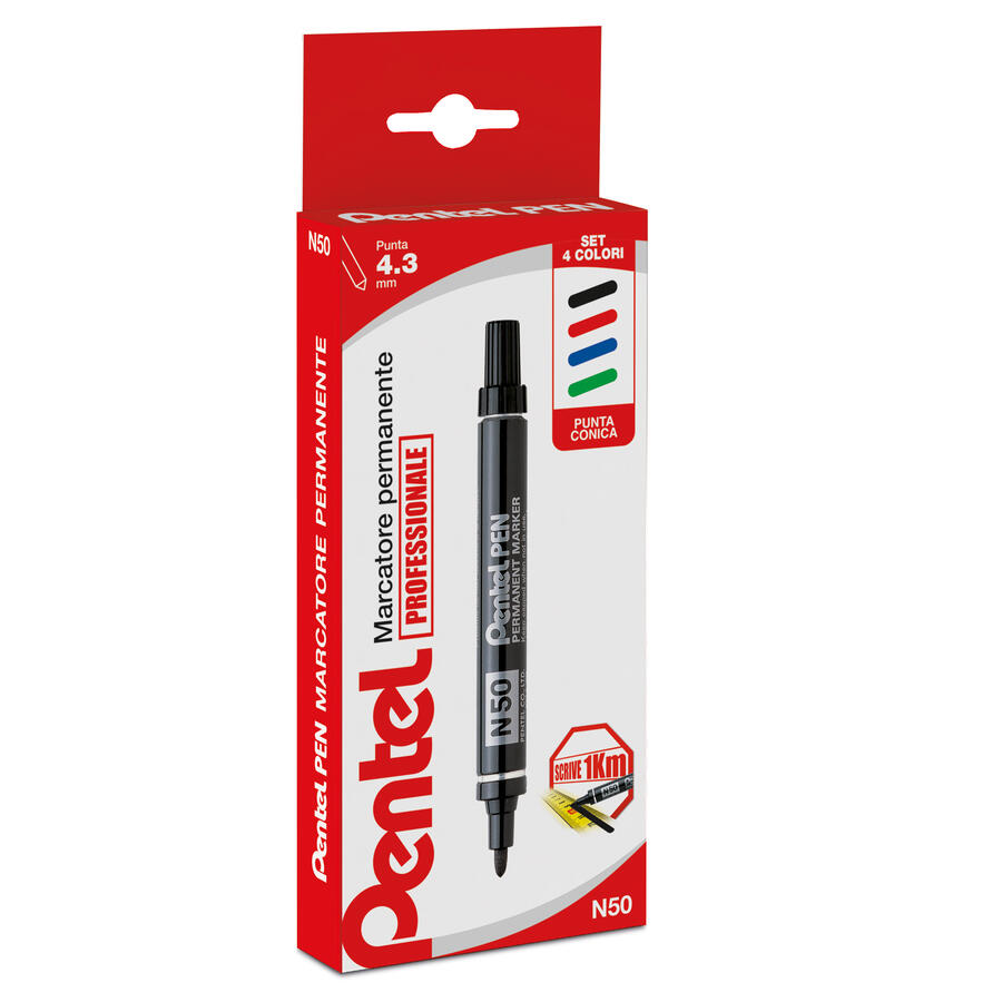 ASTUCCIO MARCATORI PENTEL PEN N50 PUNTA TONDA ASSORTITI