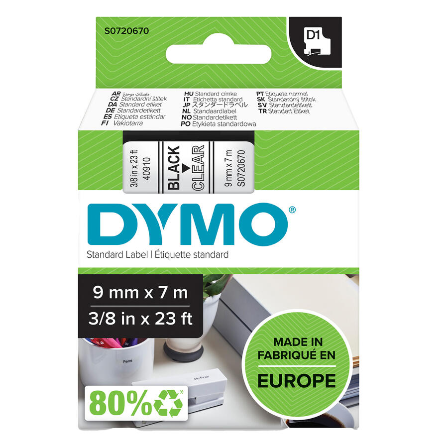 NASTRO DYMO TIPO D1 (9MMX7M)