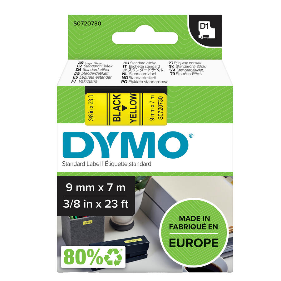 NASTRO DYMO TIPO D1 (9MMX7M)
