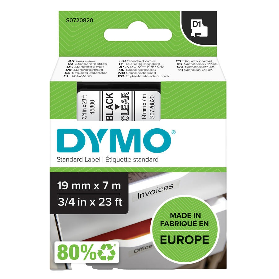 NASTRO DYMO TIPO D1 (19MMX7MT)