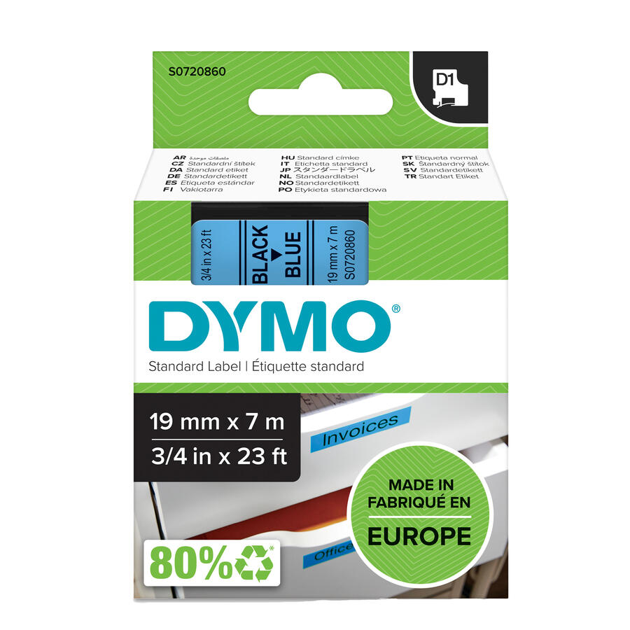NASTRO DYMO TIPO D1 (19MMX7MT)