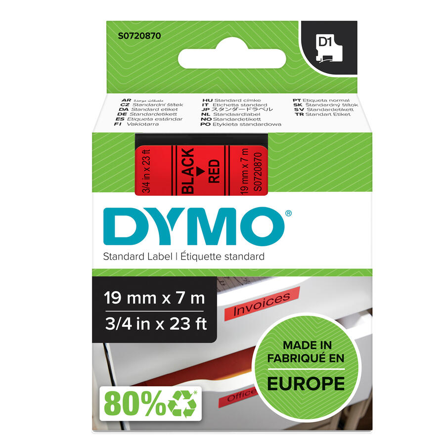 NASTRO DYMO TIPO D1 (19MMX7MT)