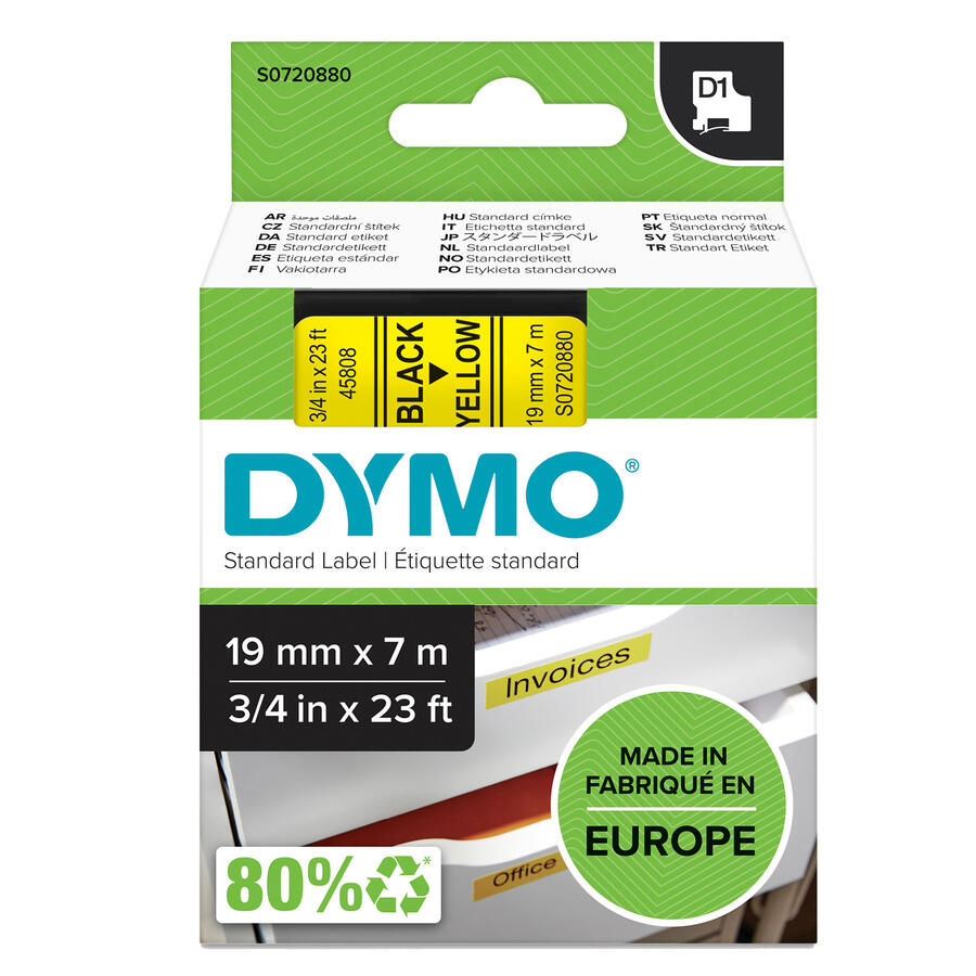 NASTRO DYMO TIPO D1 (19MMX7MT)