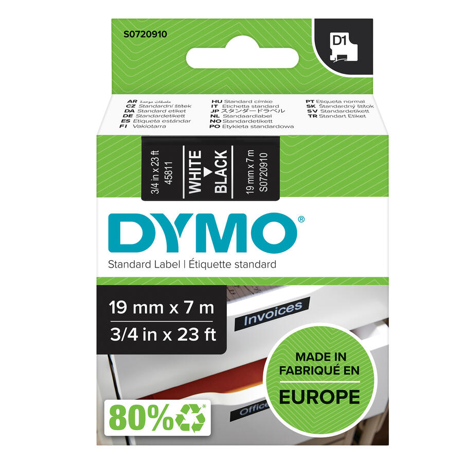 NASTRO DYMO TIPO D1 (19MMX7MT)