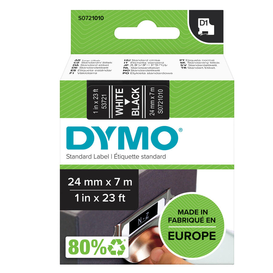 NASTRO DYMO TIPO D1 (24MMX7MT)