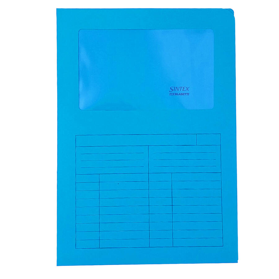 Confezione cartelline con finestra SINTEX BLASETTI