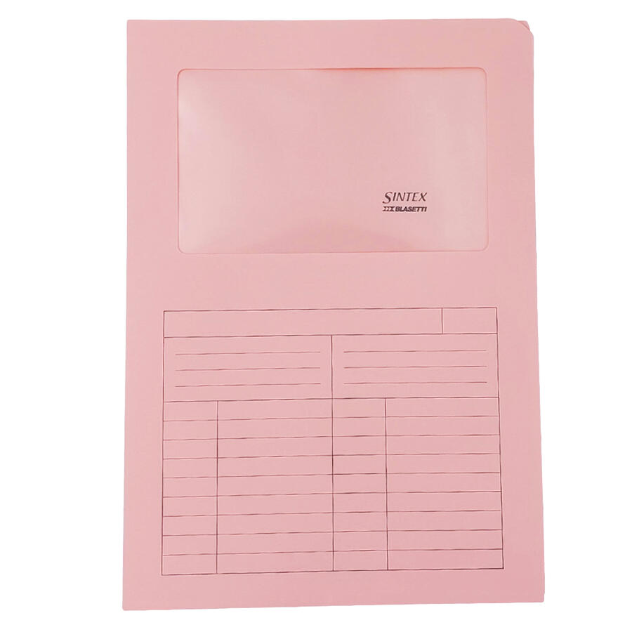Confezione cartelline con finestra SINTEX BLASETTI