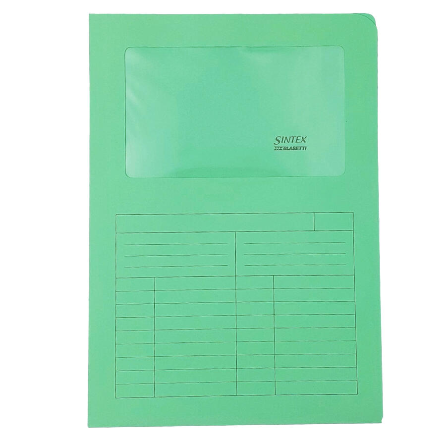 Confezione cartelline con finestra SINTEX BLASETTI