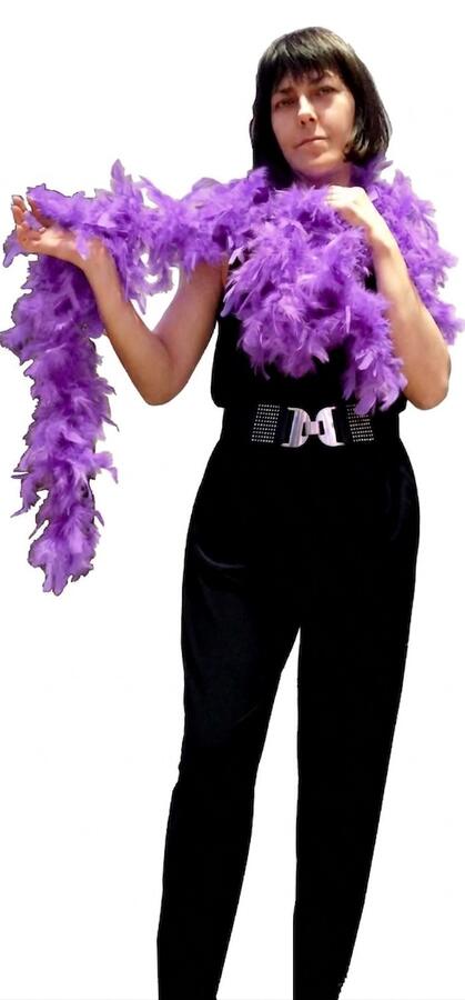 FEATHER BOA COLORED SLIM 