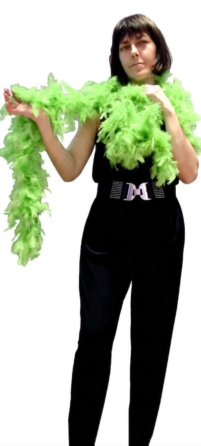 FEATHER BOA COLORED SLIM 