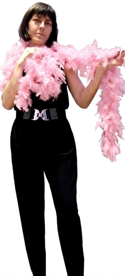 FEATHER BOA COLORED SLIM 