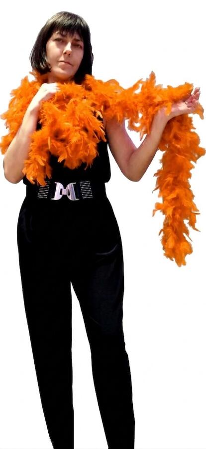 FEATHER BOA COLORED SLIM 