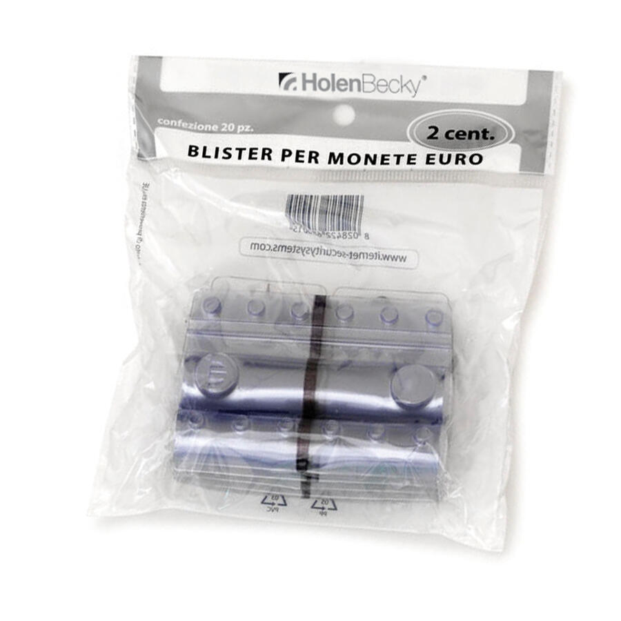 Blister 20 Portamonete in PVC