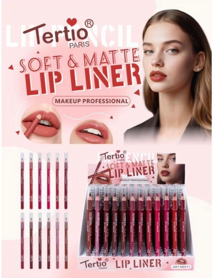 TERTIO SOFT & MATTE LIP LINER [Conf. da 72 pezzi]