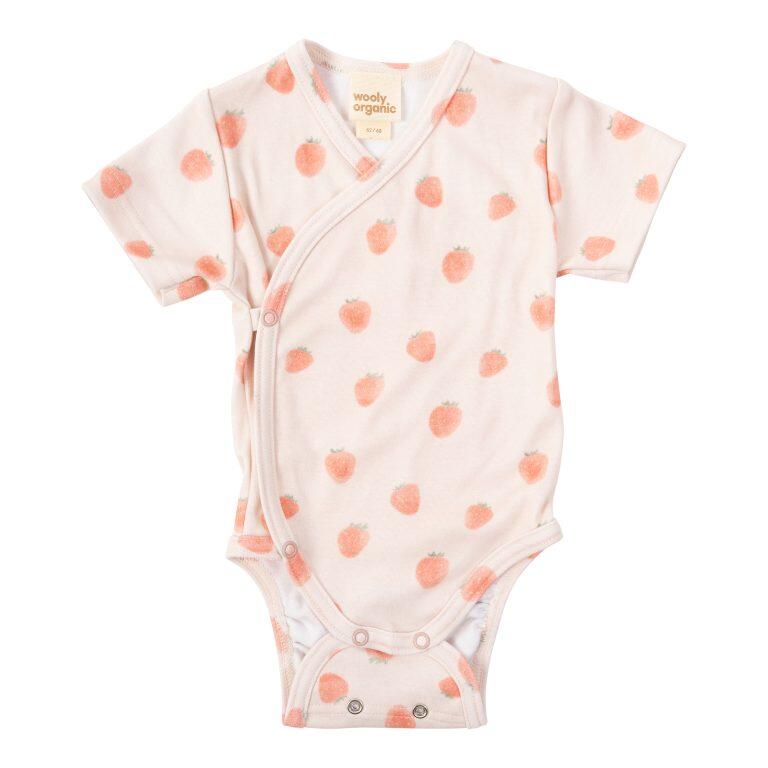 Body avvolgente a maniche corte – 100% cotone biologico GOTS 