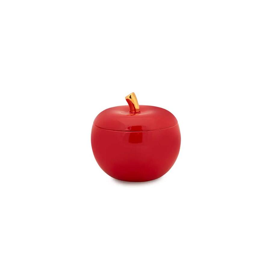 Fade Maison Scatola Rossa Mela Fruit in Porcellana