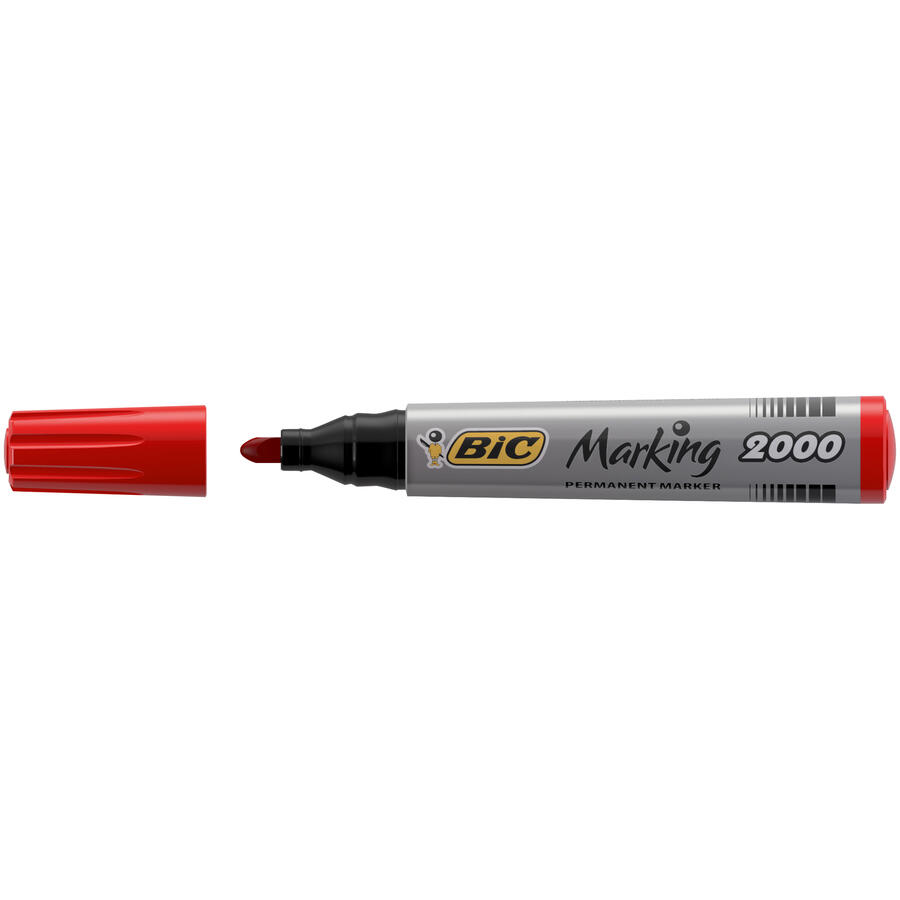 Pennarello Marcatore Punta Tonda Indelebile 2000 BIC - conf. 12 pz