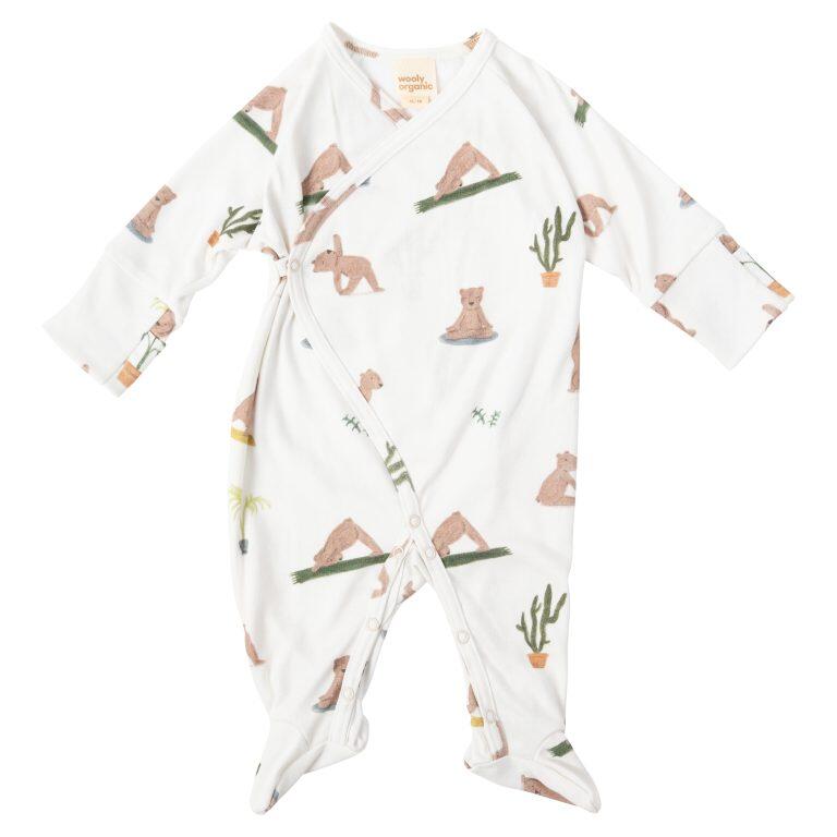 Tutina avvolgente maniche lunghe – 100% cotone biologico GOTS