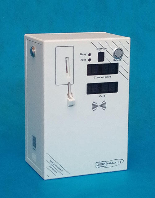 Gettoniera elettronica da 1 a 2 docce o servizi 12Vac mod. Baleari12
